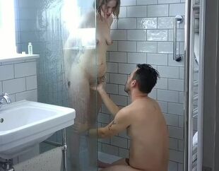Washing Each Other - Softcore Bathroom Make-out